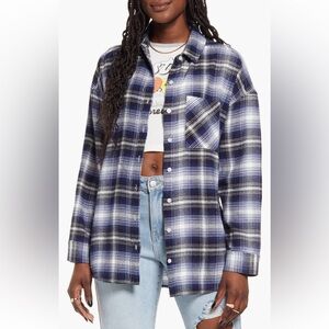 BP. Boyfriend Plaid Shirt